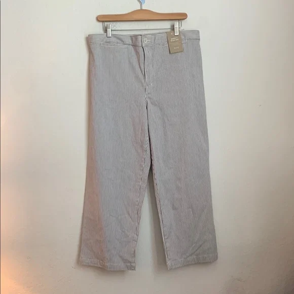 Madewell The Emmett Wide-Leg Crop Pant: Welt Pocket Edition size 32 NWT - Picture 3 of 11